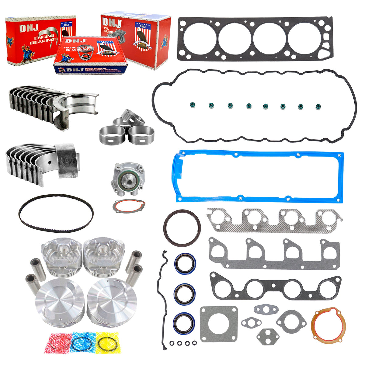 DNJ Master Engine Rebuild Kit 1998 Ford, Mazda 2.5L