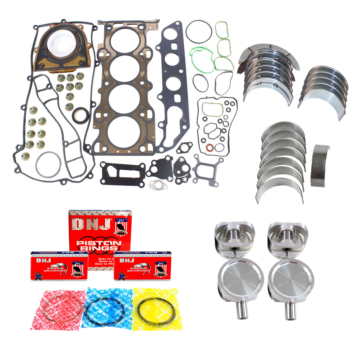 DNJ Engine Rebuild Kit 2003-2004 Ford Focus 2.3L