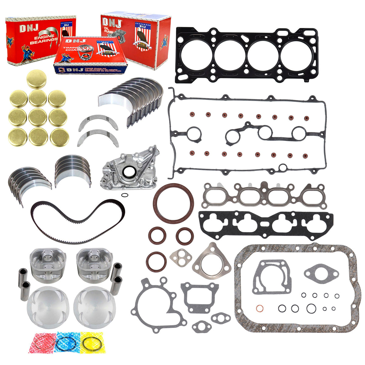 DNJ Master Engine Rebuild Kit 2000-2003 Mazda 2.0L
