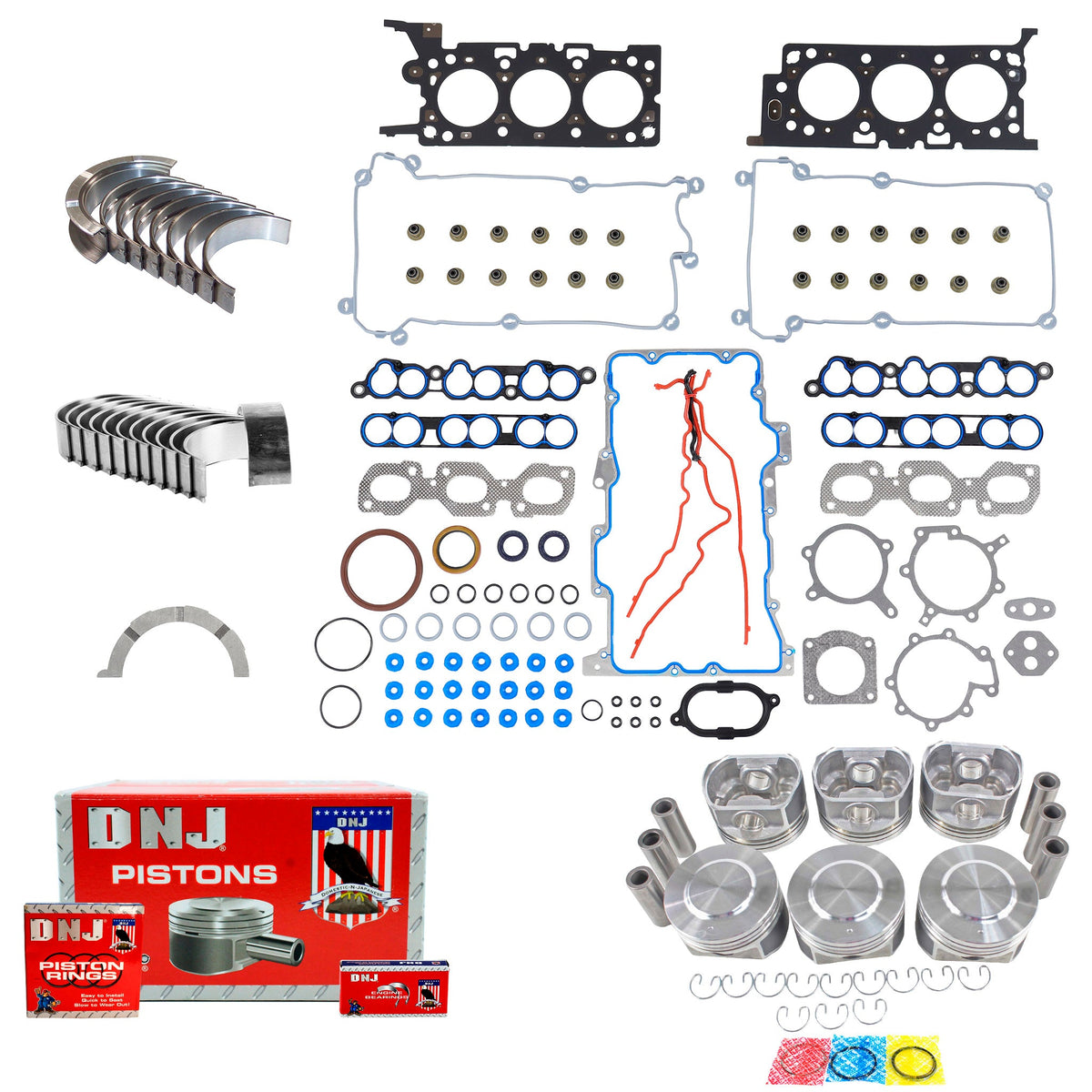 DNJ Engine Rebuild Kit 1999-2000 Mercury Cougar 2.5L V6