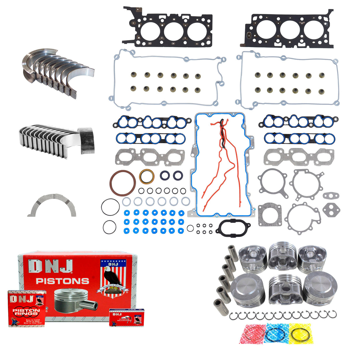 DNJ Engine Rebuild Kit 2000 Mazda 2.5L