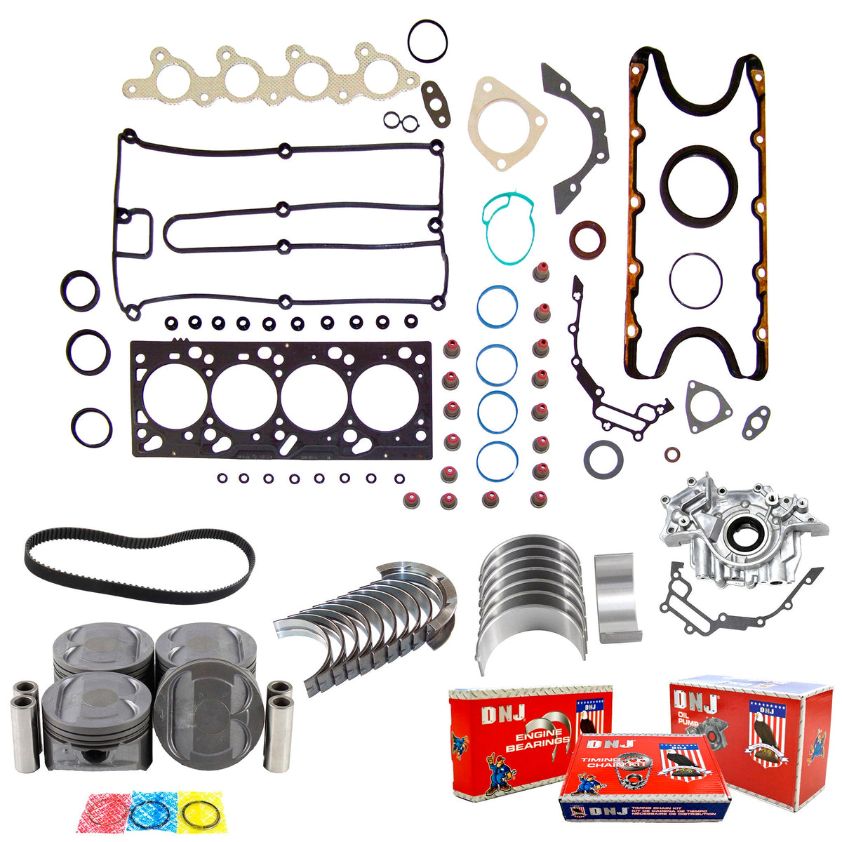 DNJ Master Engine Rebuild Kit 2002-2003 Ford 2.0L