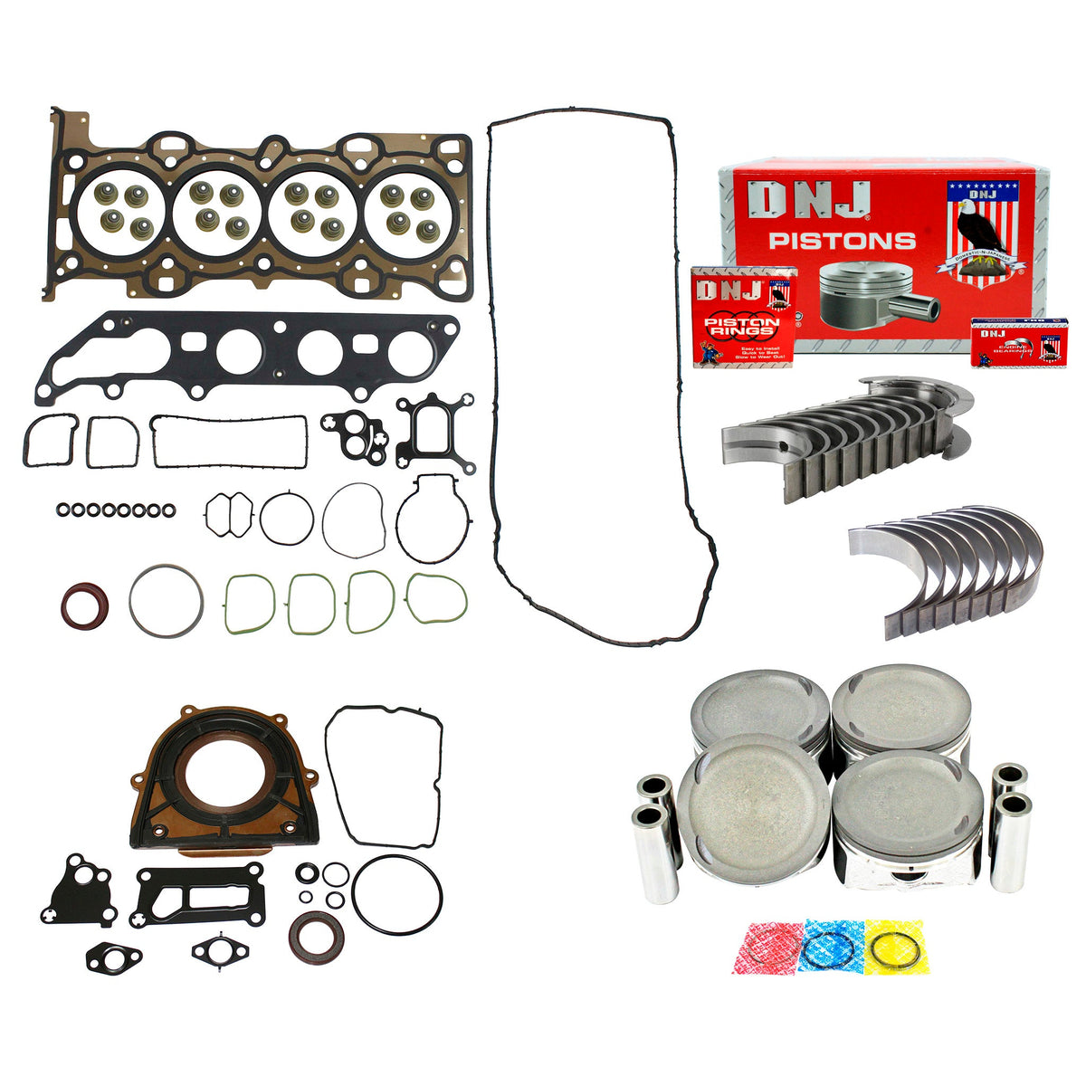 DNJ Engine Rebuild Kit 2006-2009 Ford, Mercury 2.3L