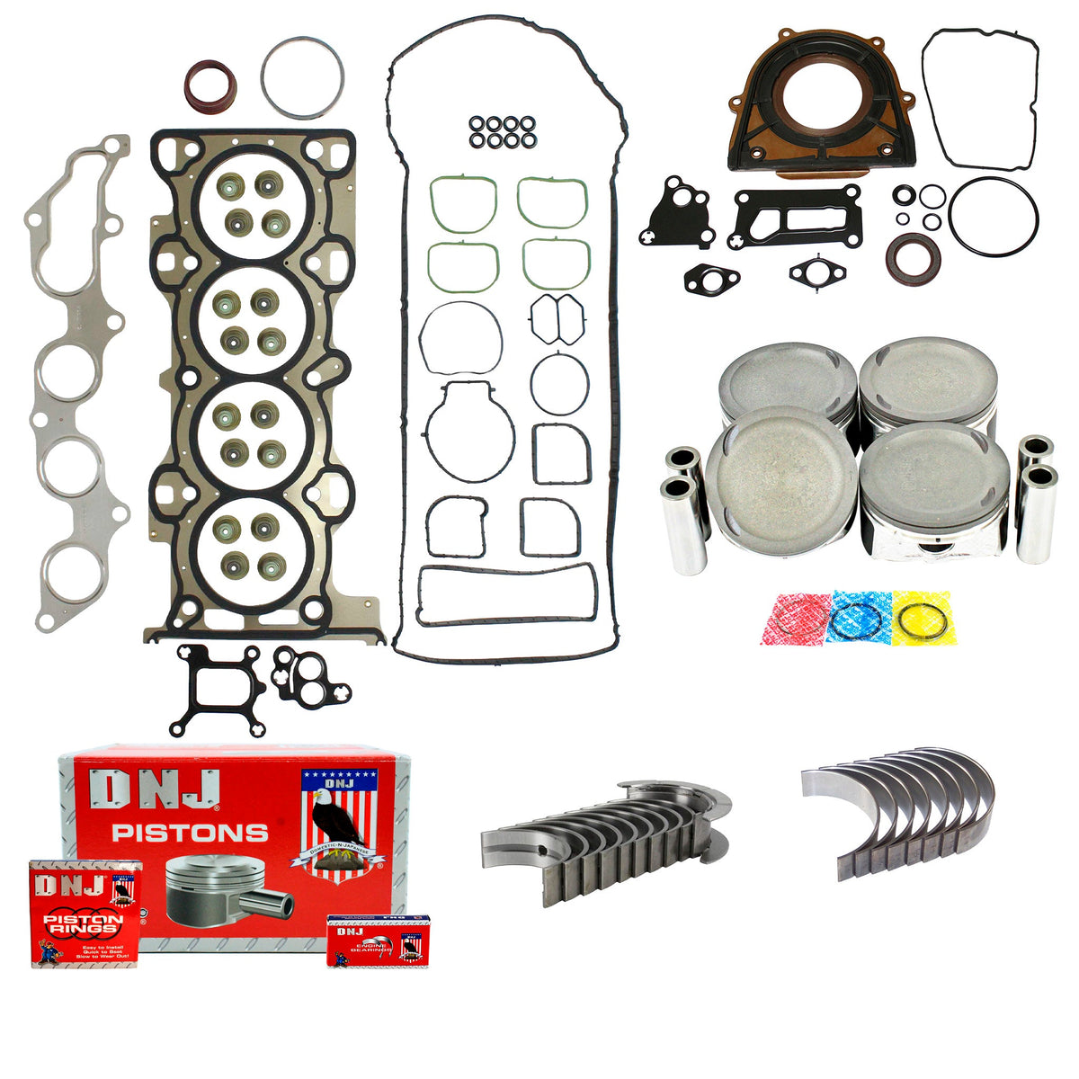 DNJ Engine Rebuild Kit 2006-2009 Ford, Mercury 2.3L