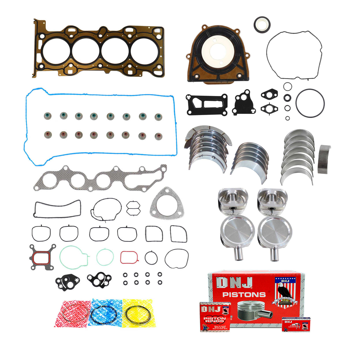 DNJ Engine Rebuild Kit 2005-2008 Ford, Mazda, Mercury 2.3L