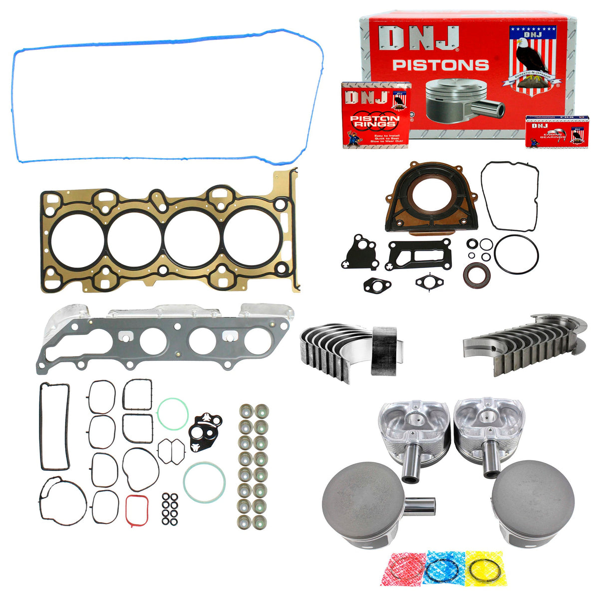 DNJ Engine Rebuild Kit 2007 Ford 2.0L