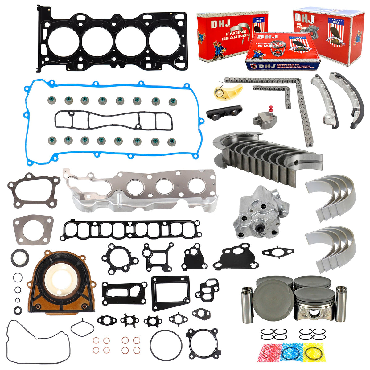DNJ Master Engine Rebuild Kit 2006-2009 Mazda 2.3L