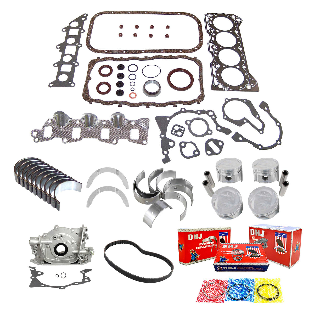 DNJ Master Engine Rebuild Kit 1986-1995 Suzuki 1.3L L4