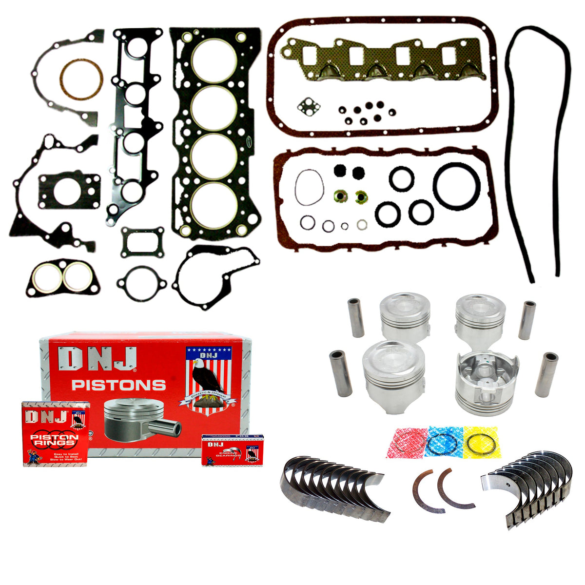 DNJ Engine Rebuild Kit 1989-1995 Geo, Suzuki 1.6L