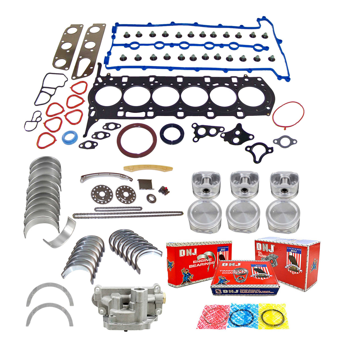 DNJ Master Engine Rebuild Kit 2004-2006 Suzuki 2.5L