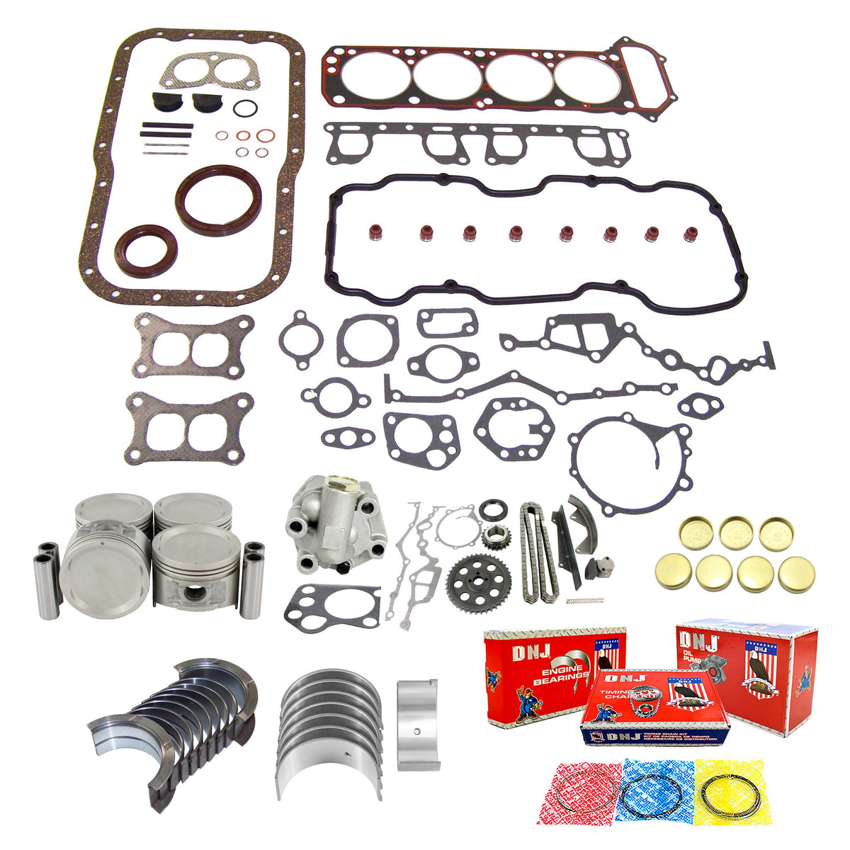 DNJ Master Engine Rebuild Kit 1983-1988 Nissan 2.4L