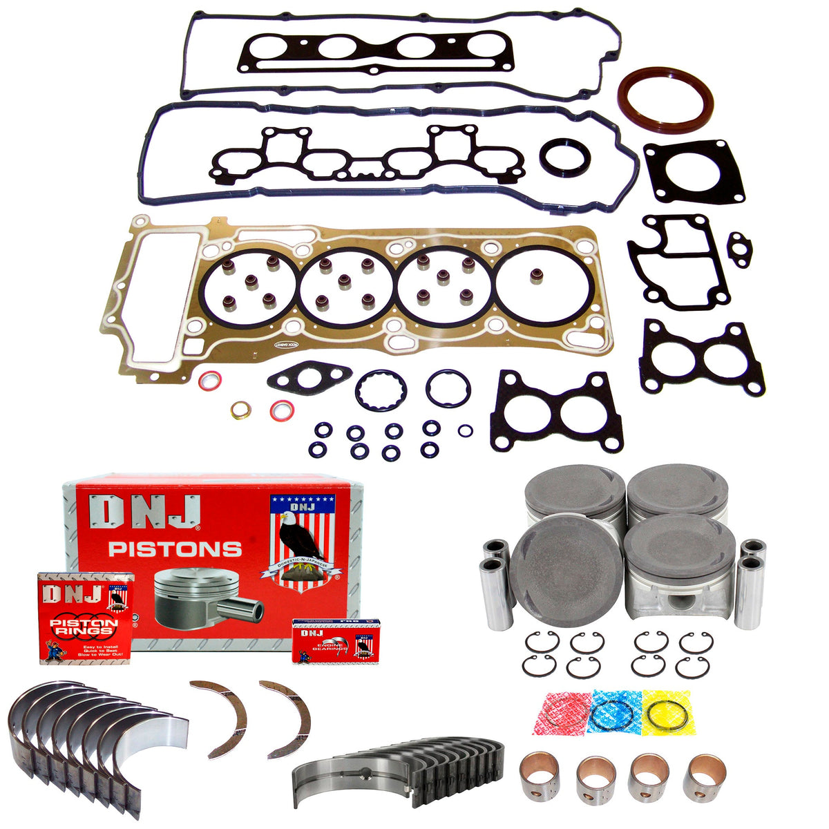 DNJ Engine Rebuild Kit 2000-2006 Nissan 1.8L