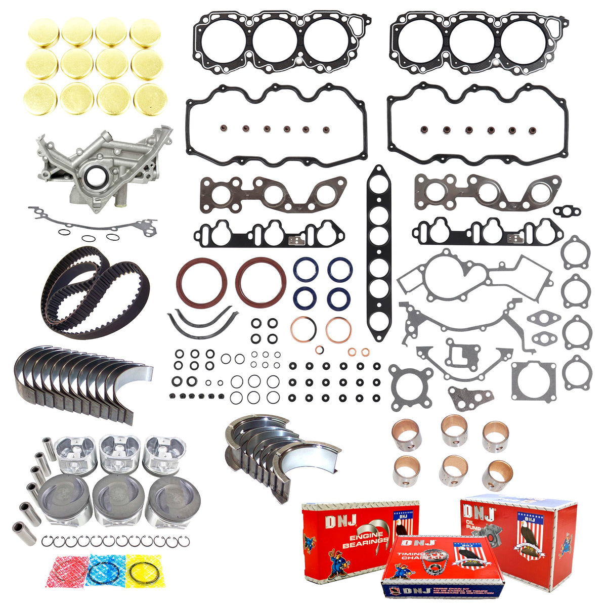 DNJ Master Engine Rebuild Kit 1996-2000 INFINITI, Nissan 3.3L