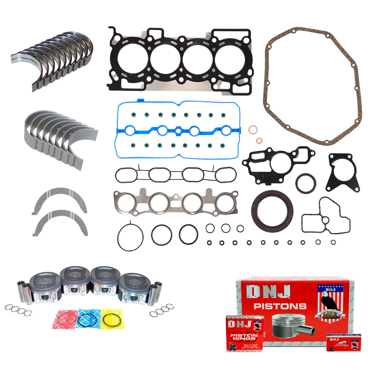 DNJ Engine Rebuild Kit 2007-2012 Nissan 1.8L