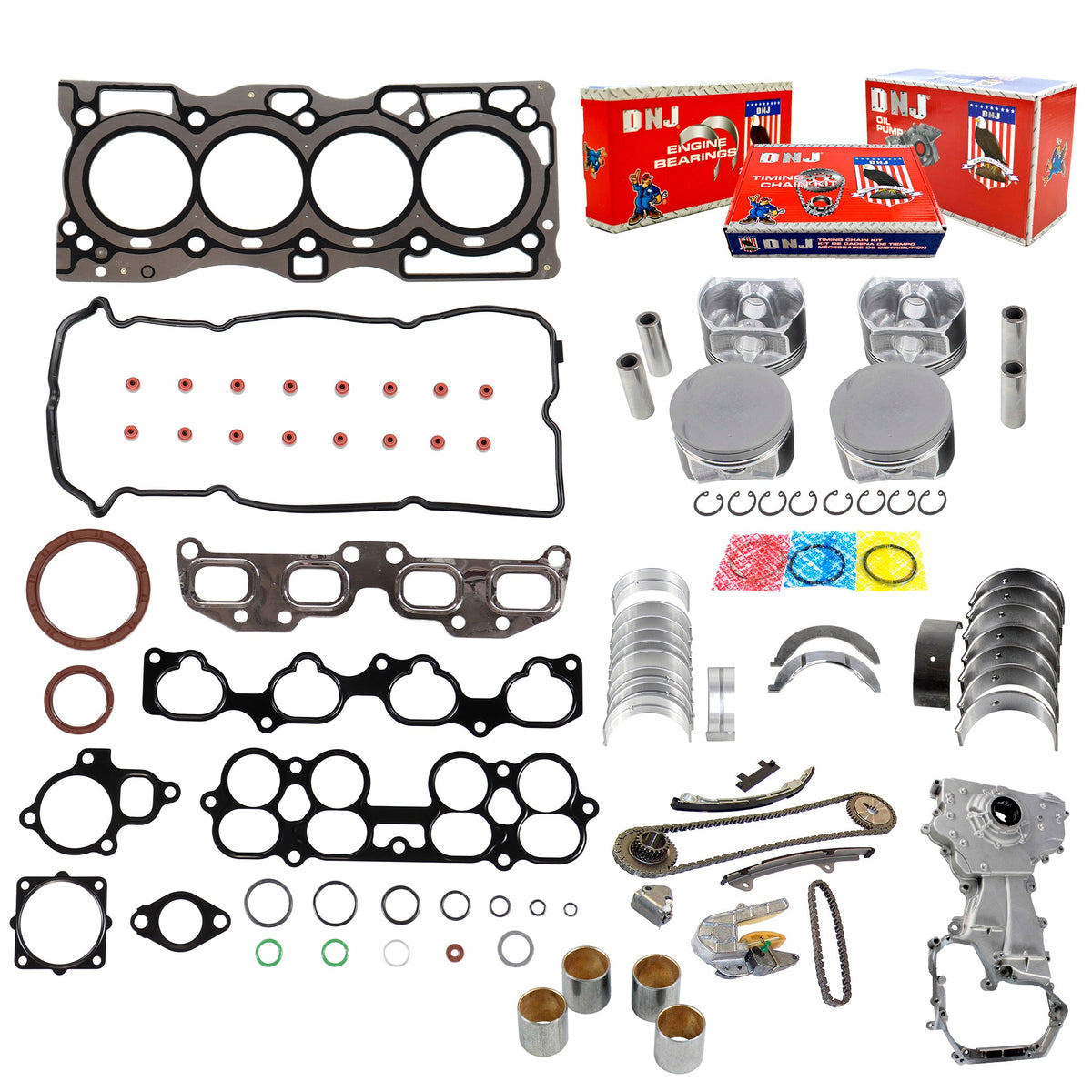 DNJ Master Engine Rebuild Kit 2002-2006 Nissan 2.5L