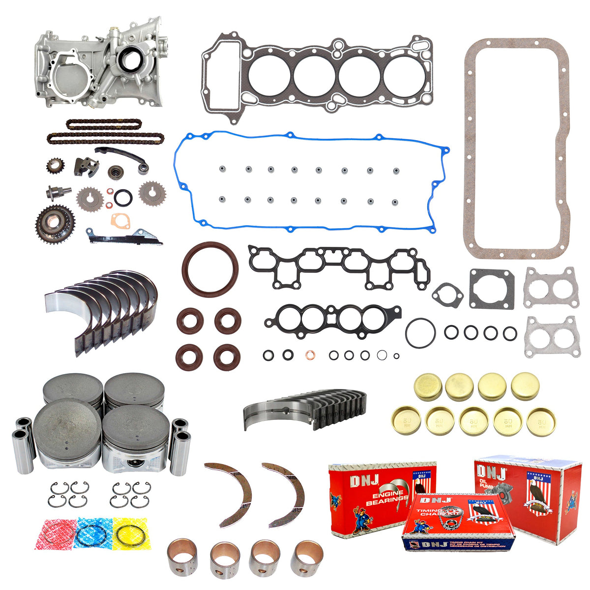 DNJ Master Engine Rebuild Kit 1995-1999 Nissan 1.6L