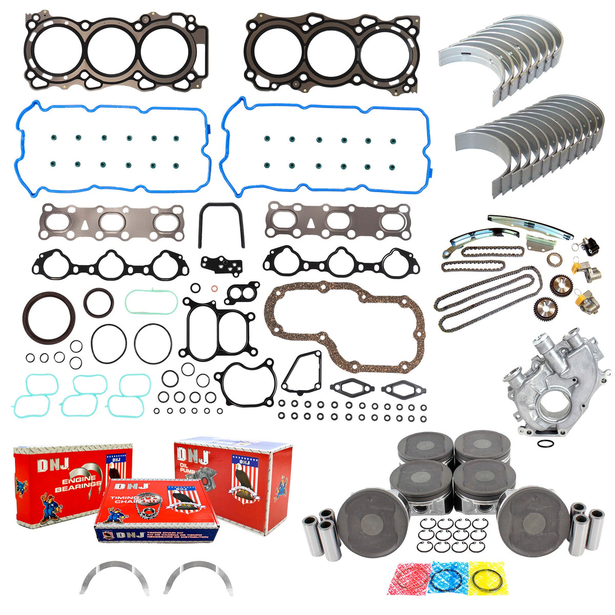 DNJ Master Engine Rebuild Kit 2005-2021 Nissan & Suzuki 4.0L V6