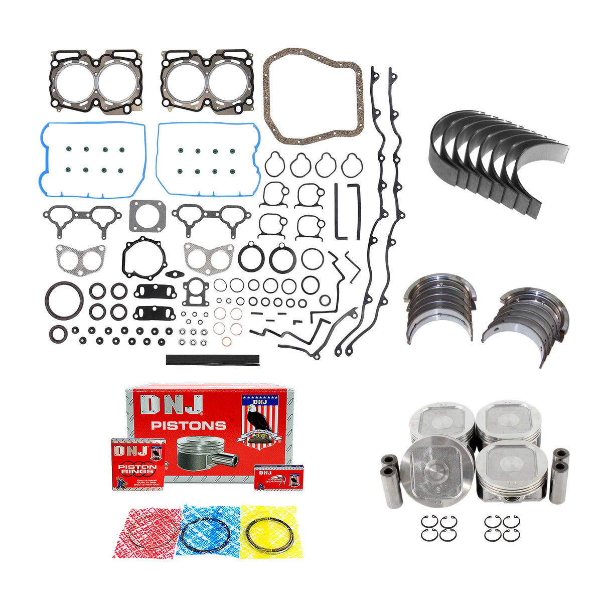 DNJ Engine Rebuild Kit 1997-1999 Subaru 2.5L
