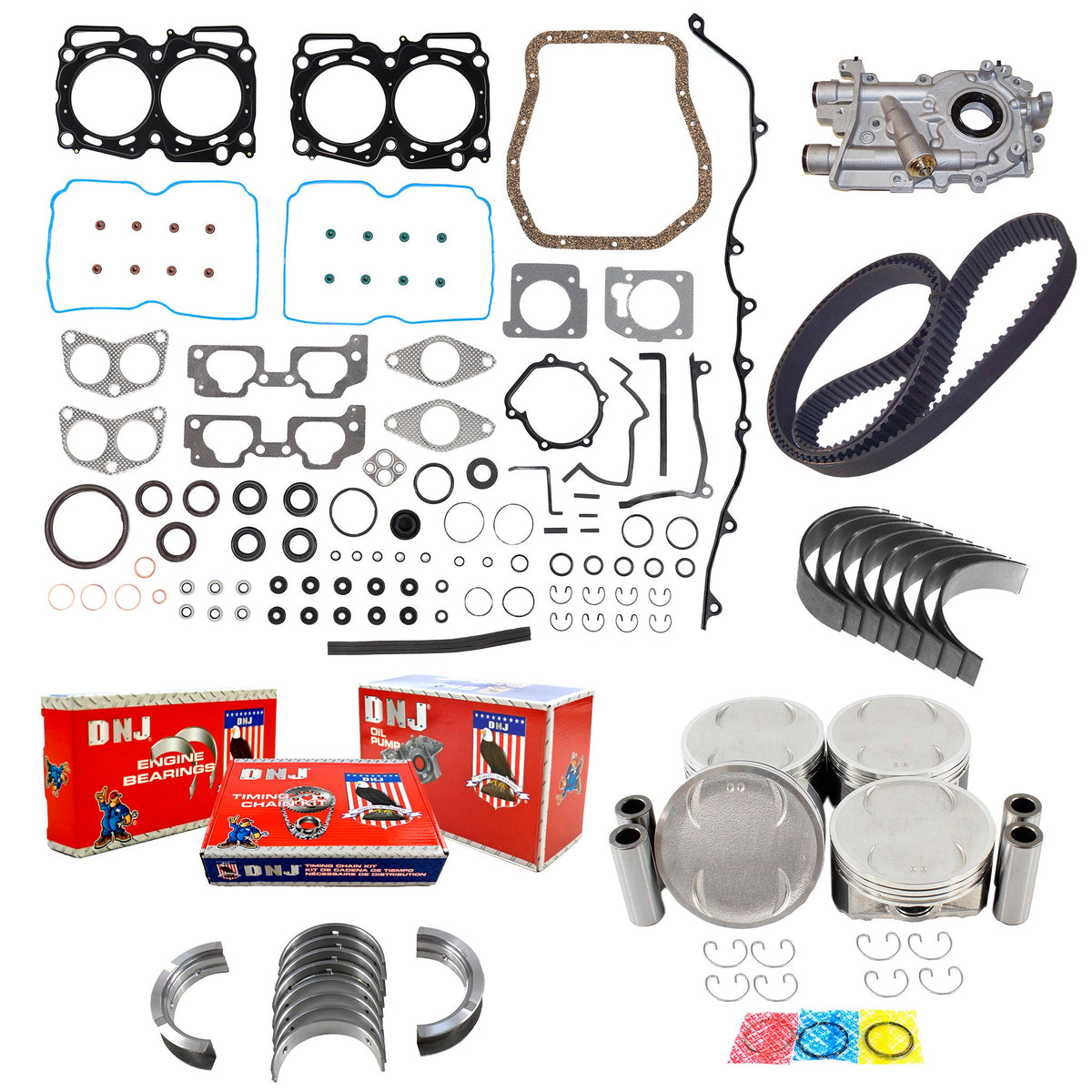 DNJ Master Engine Rebuild Kit 2000-2006 Subaru 2.5L