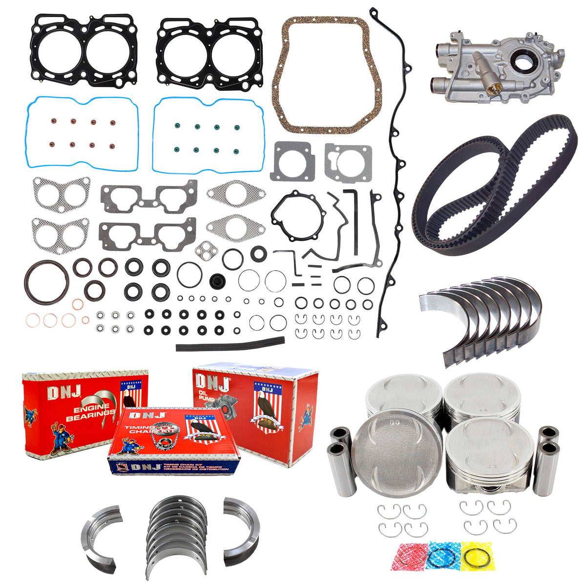 DNJ Master Engine Rebuild Kit 2000-2006 Subaru 2.5L