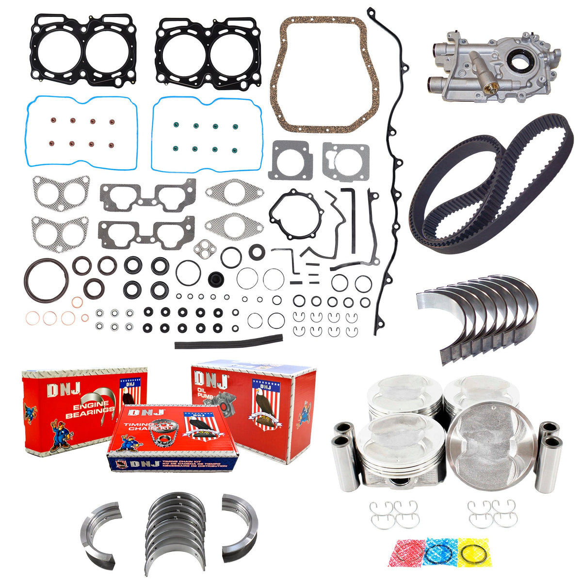 DNJ Master Engine Rebuild Kit 2006-2009 Subaru 2.5L