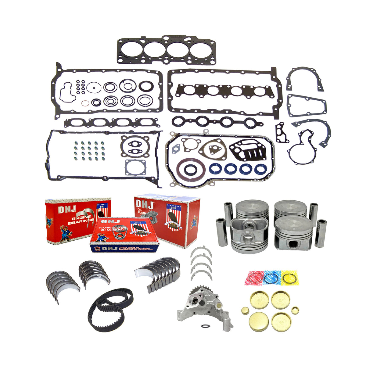 DNJ Master Engine Rebuild Kit 1998-2000 Volkswagen 1.8L