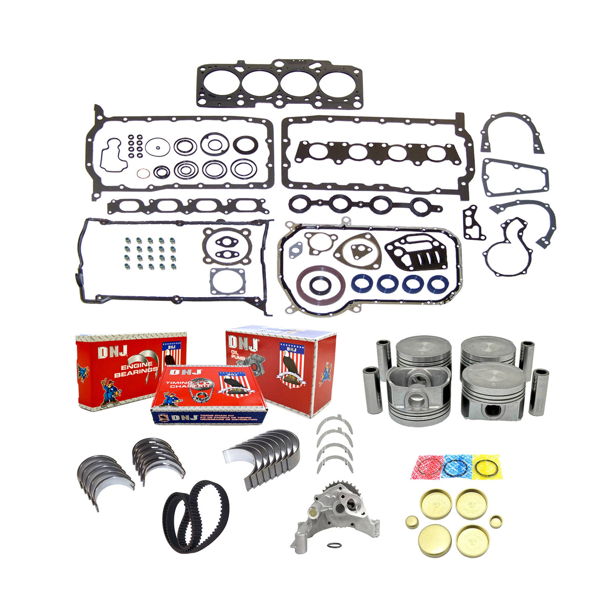 DNJ Master Engine Rebuild Kit 1999-2006 Audi, Volkswagen 1.8L