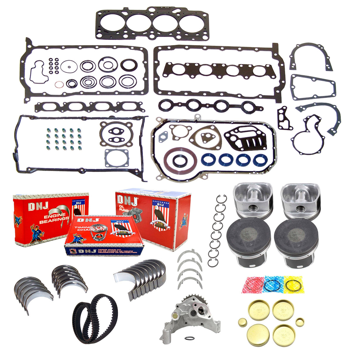 DNJ Master Engine Rebuild Kit 1999-2006 Audi, Volkswagen 1.8L