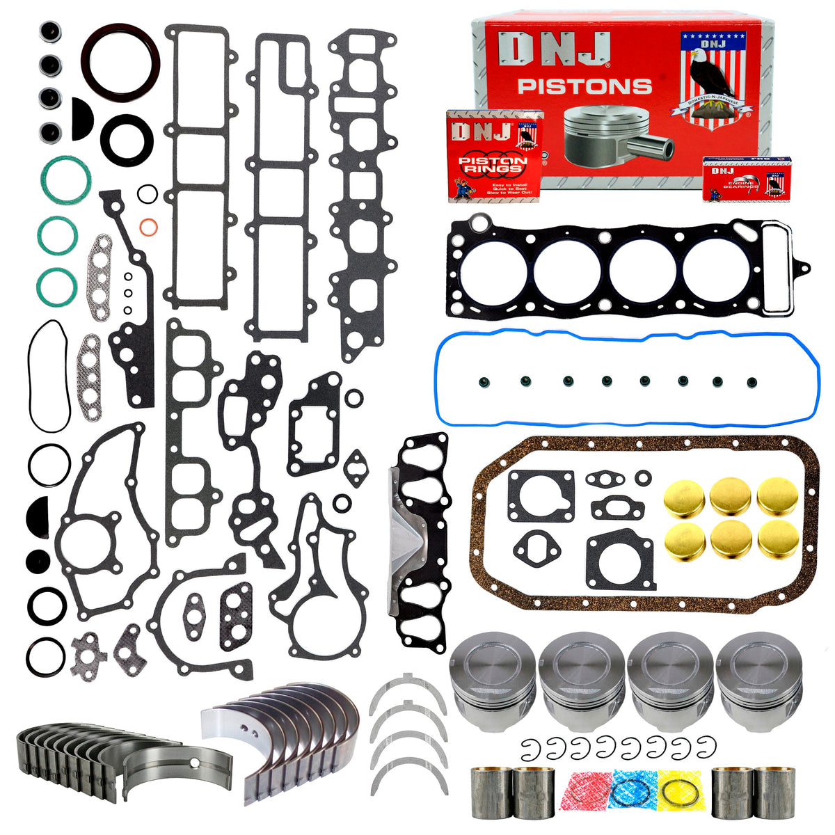DNJ Engine Rebuild Kit 1985-1995 Toyota 4Runner & Pickup 2.4L L4
