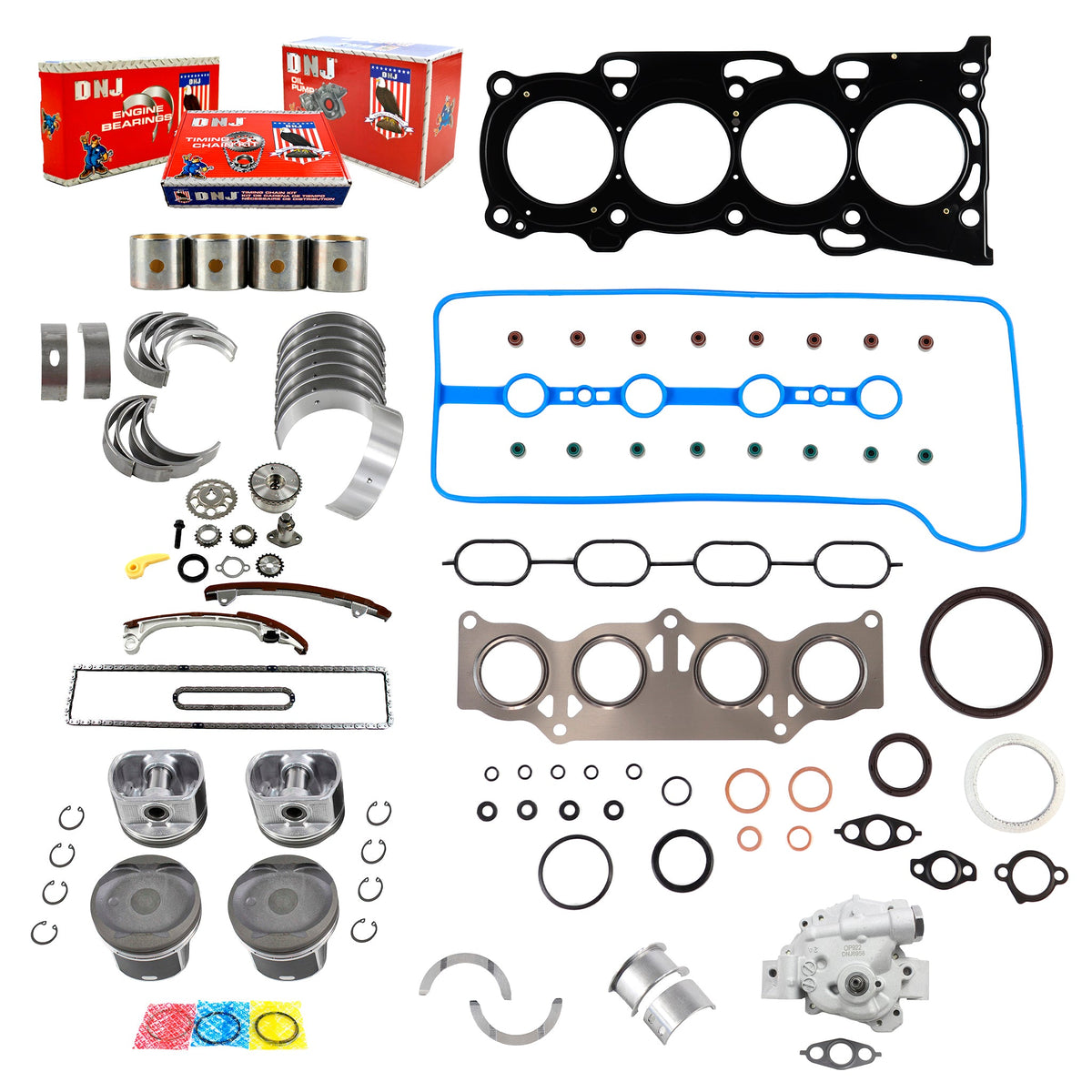 DNJ Master Engine Rebuild Kit 2001-2003 Toyota Rav4 2.0L