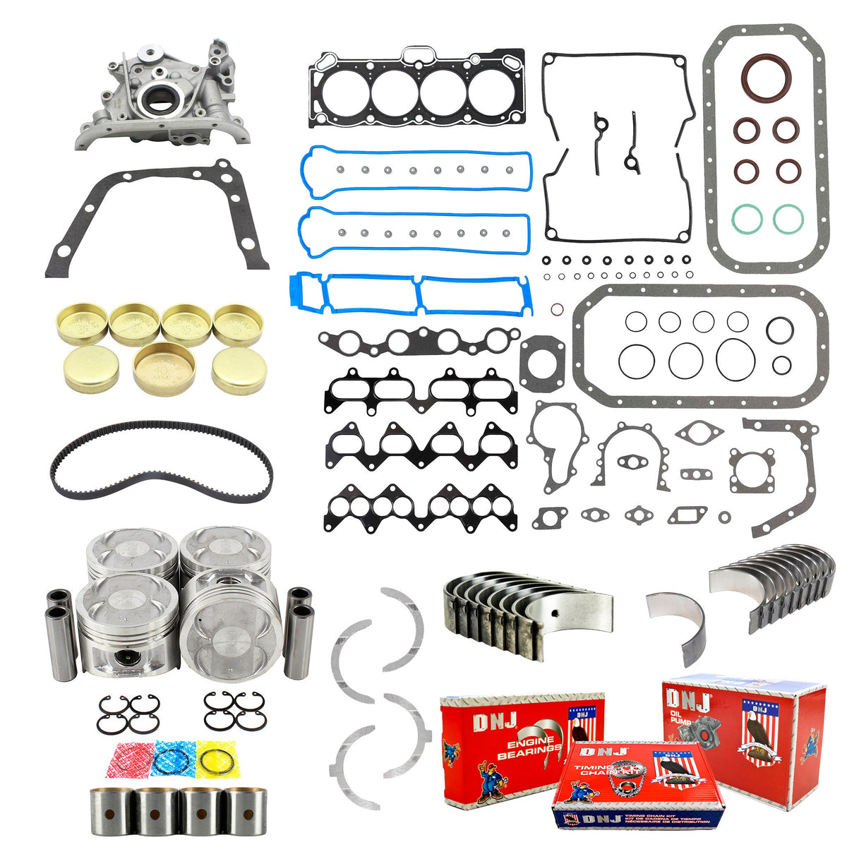 DNJ Master Engine Rebuild Kit 1988-1989 Chevrolet, Toyota 1.6L