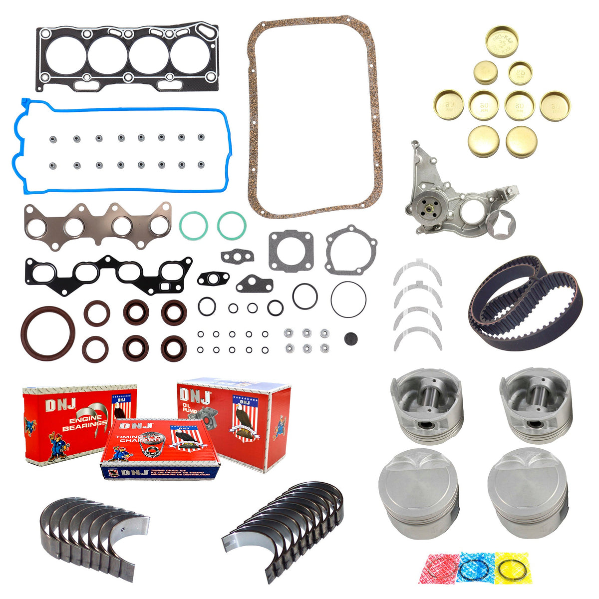 DNJ Master Engine Rebuild Kit 1992-1995 Toyota 1.5L