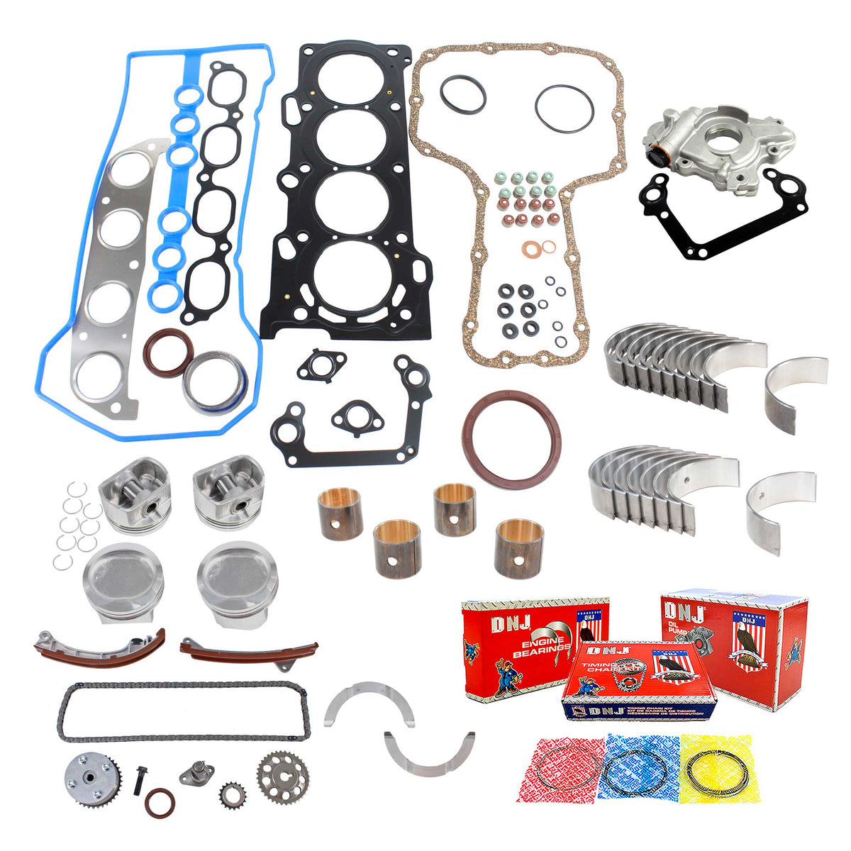 DNJ Master Engine Rebuild Kit 1998-1999 Chevrolet, Toyota 1.8L
