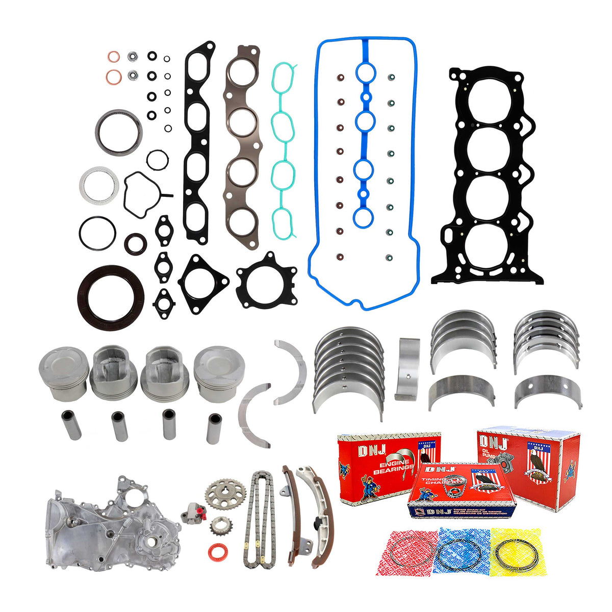 Master Engine Rebuild Kit 2001-2006 Scion, Toyota 1.5L