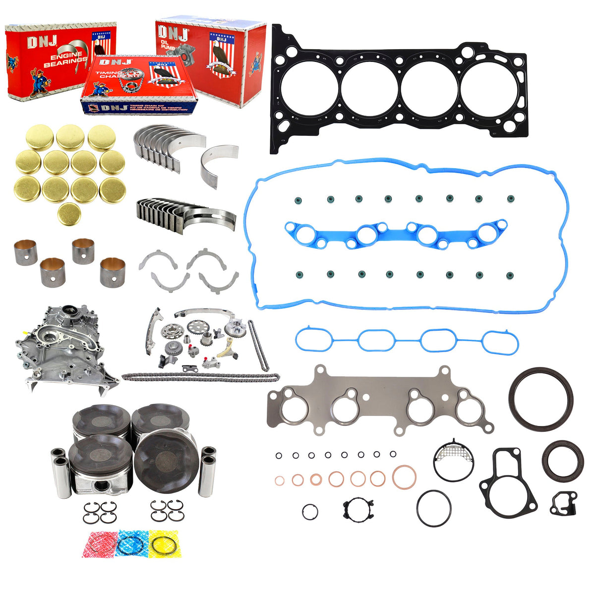 DNJ Master Engine Rebuild Kit 2005-2012 Toyota 2.7L