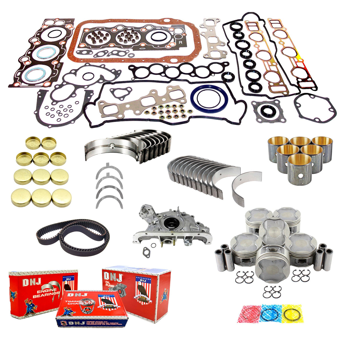 DNJ Master Engine Rebuild Kit for 1992-1993 Toyota Camry & Lexus ES 300 3.0L V6