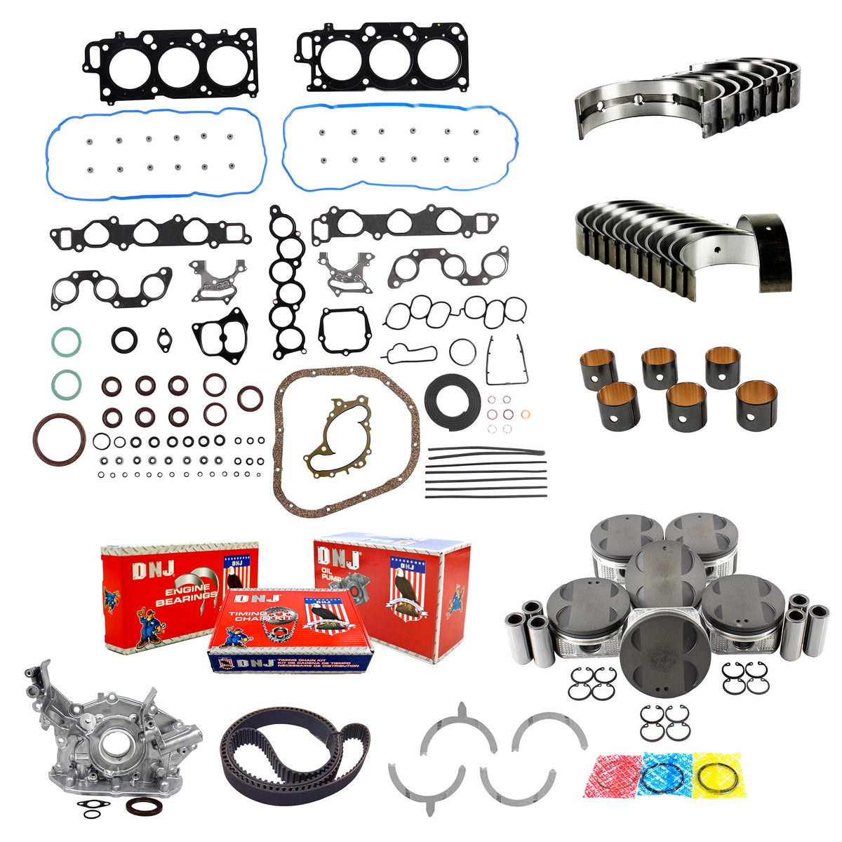 DNJ Master Engine Rebuild Kit 1999-2004 Lexus, Toyota 3.0L V6