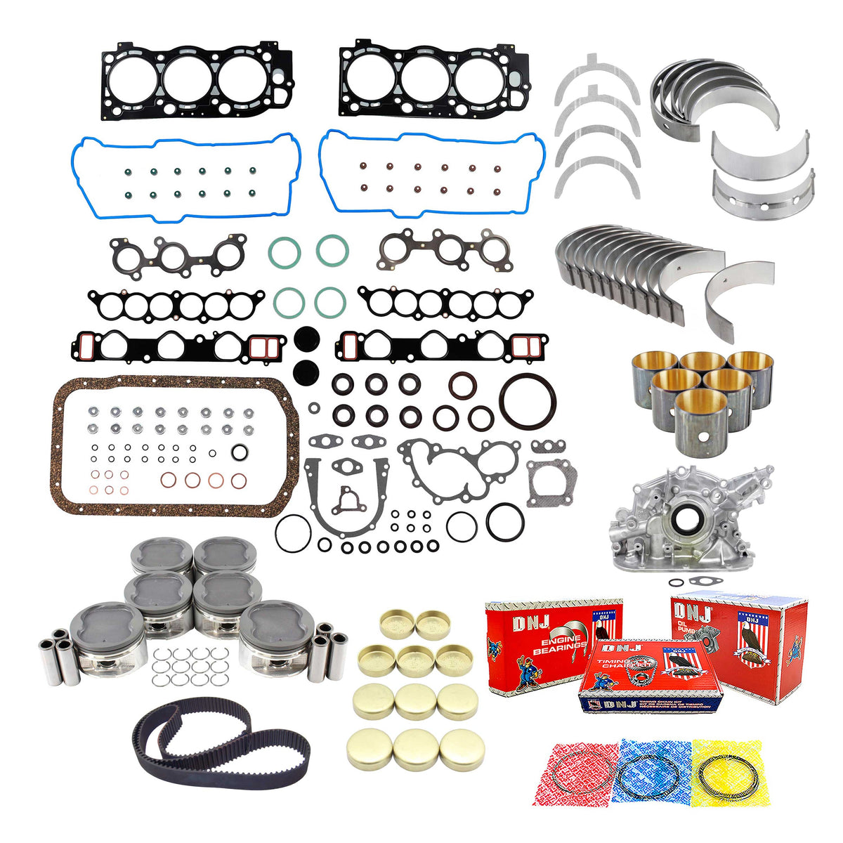 DNJ Master Engine Rebuild Kit for 1995-2004 Toyota 3.4L V6