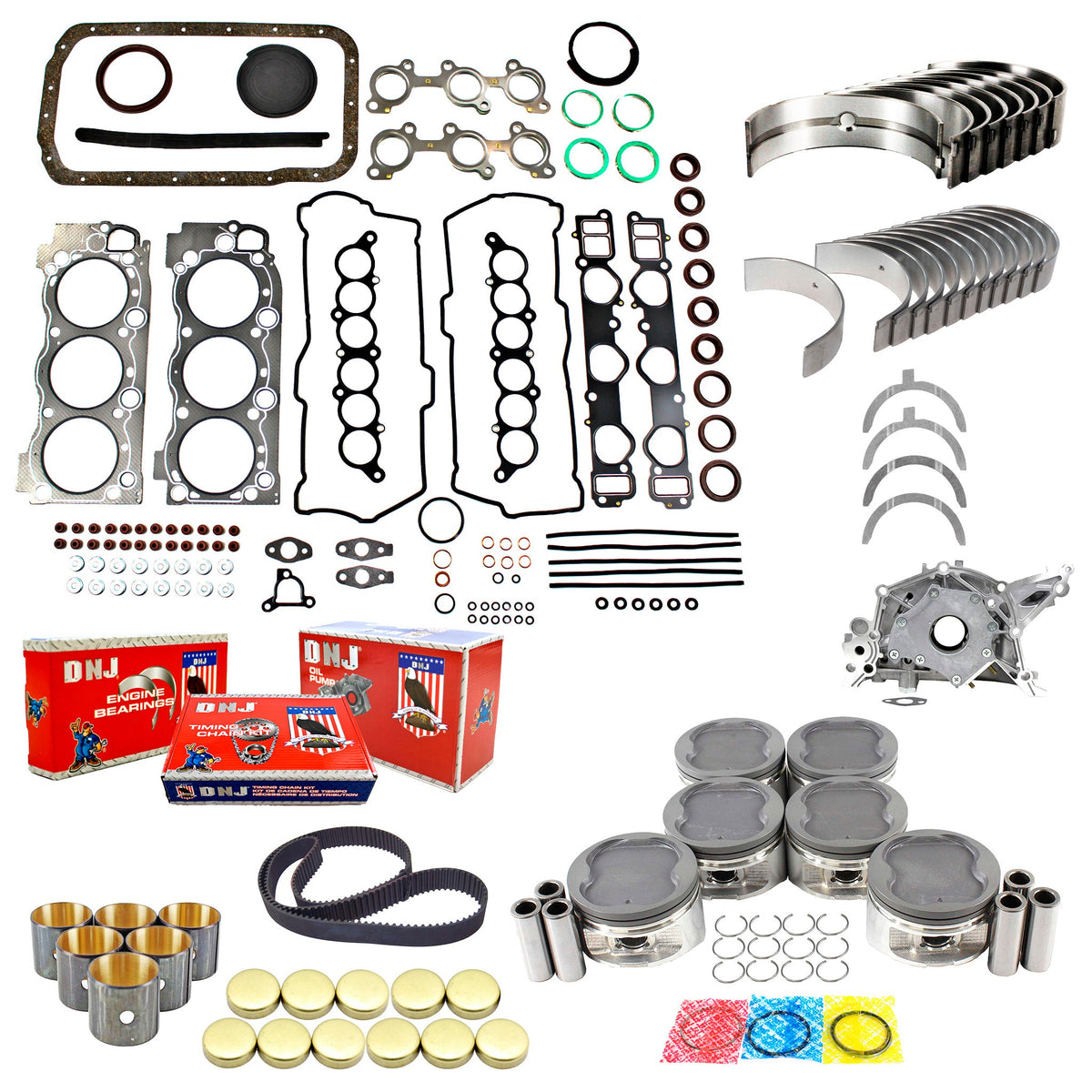 DNJ Master Engine Rebuild Kit 1999-2004 Toyota 3.4L V6