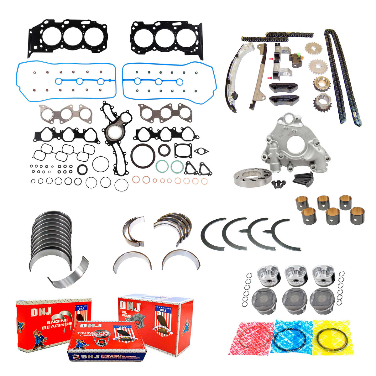 DNJ Master Engine Rebuild Kit 2003-2011 Toyota 4.0L V6