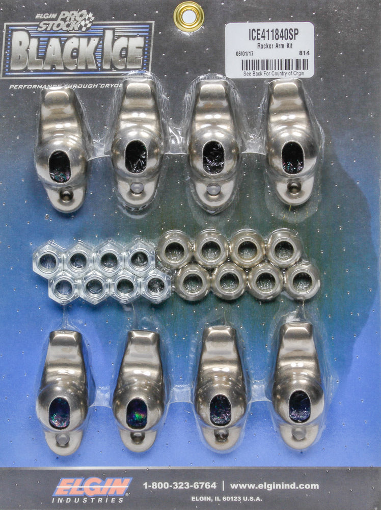 Elgin SBC B/I Rocker Arm Kit 1.60 Ratio 7/16 Stud - ICE411840SP