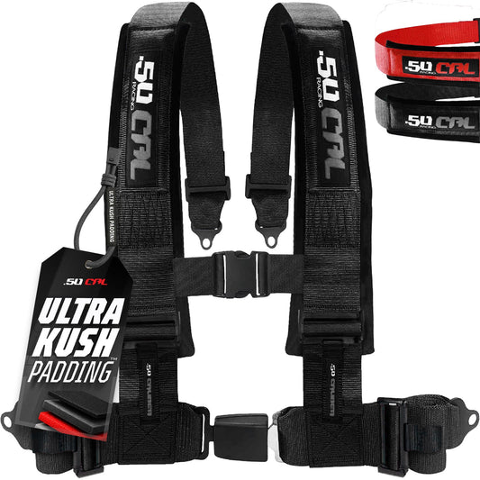 50 Caliber Racing Elite Series 2" & 3" 4 point Harness with push button release