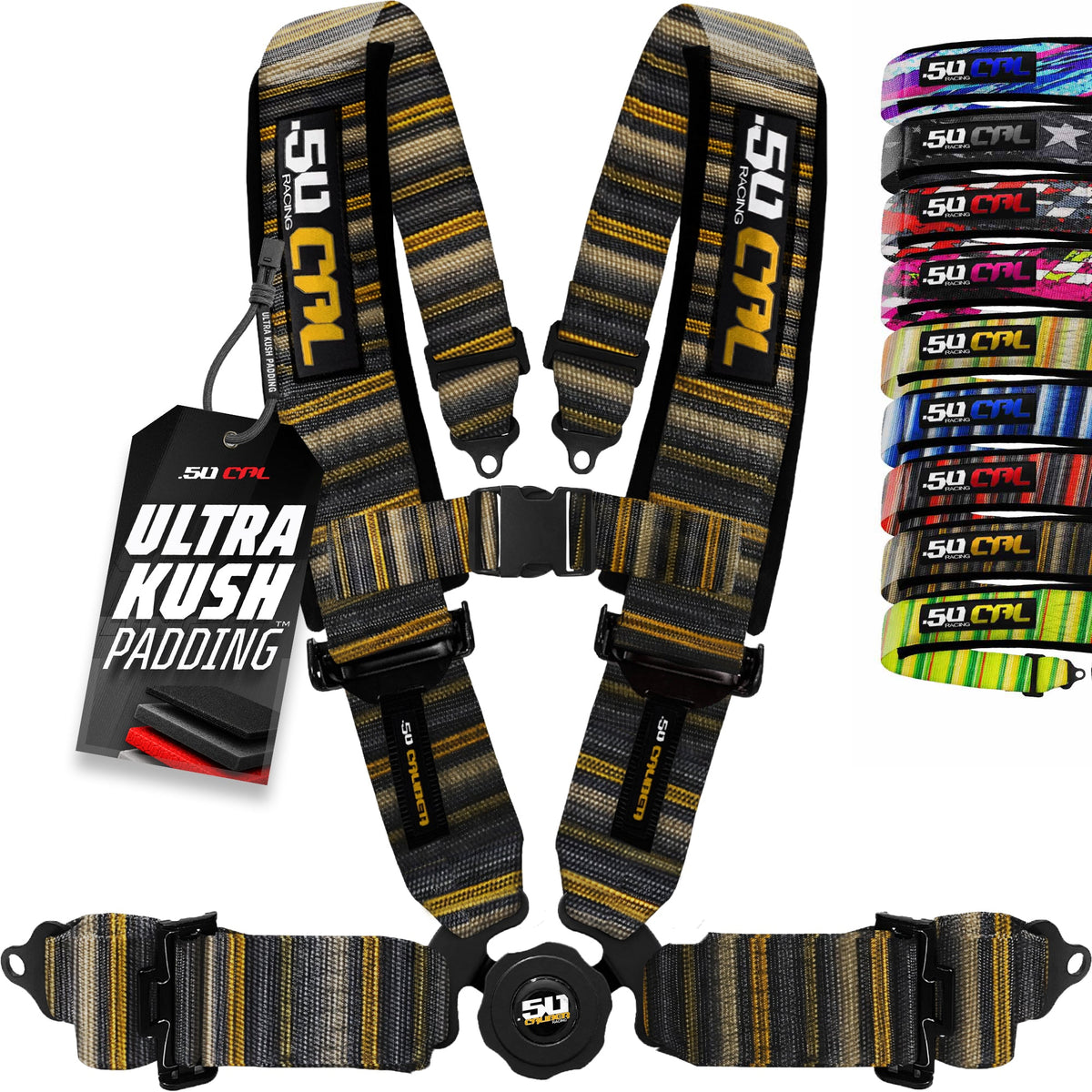 50 Caliber Racing 2" & 3" 4 point & 5 point Harness Camlock Racing Harness