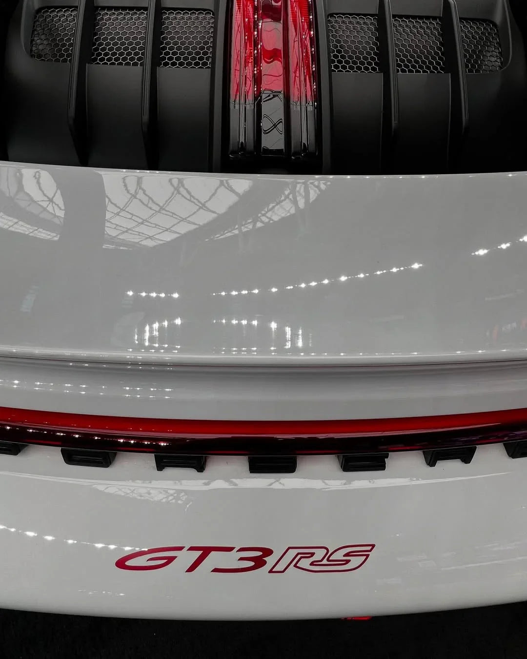 "GT3 RS" Rear Bumper Vinyl Logo Decal Emblem for Porsche Vehicles (992)