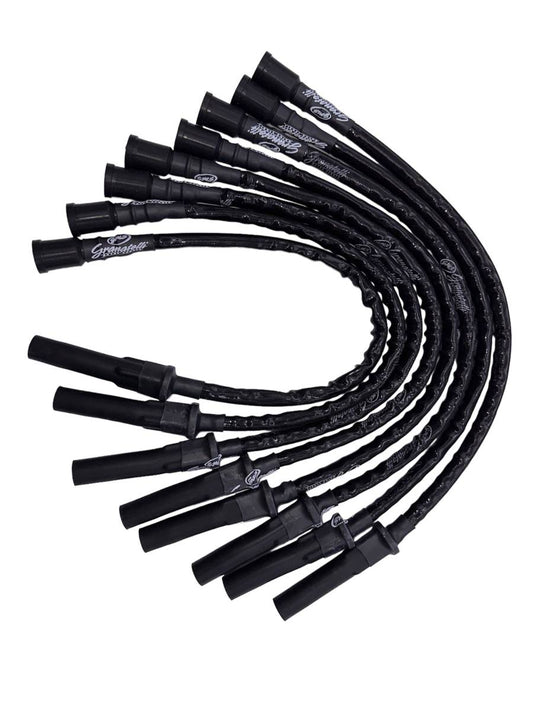 Granatelli Black High-Temp 0-Ohm Spark Plug Wires for 2010-2014 Ford F-150/F-250/F-350 6.2L – 28-2116HTB