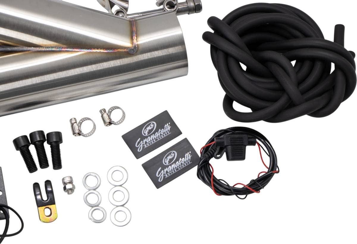 Granatelli 2.5" Vacuum/Pressure-Controlled Exhaust Cutout Kit, Stainless Steel Slip-Fit – 309525