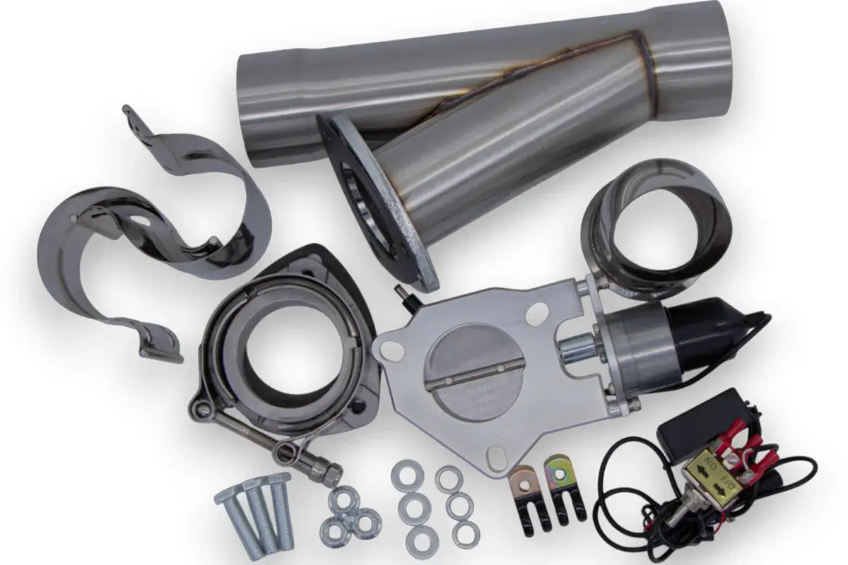 Granatelli 2.25" SS Slip-Fit Electronic Exhaust Cutout Kit
