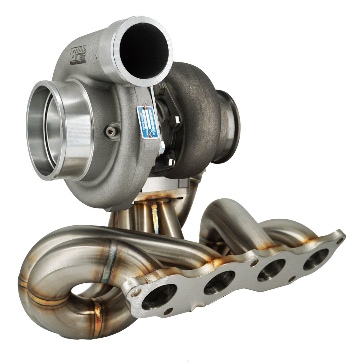 Bull Boost K Series FG2 FA5 T3 .82 Turbo Manifold Kit Civic Si Ram Horn Honda K Swap K20 K24 EG EK