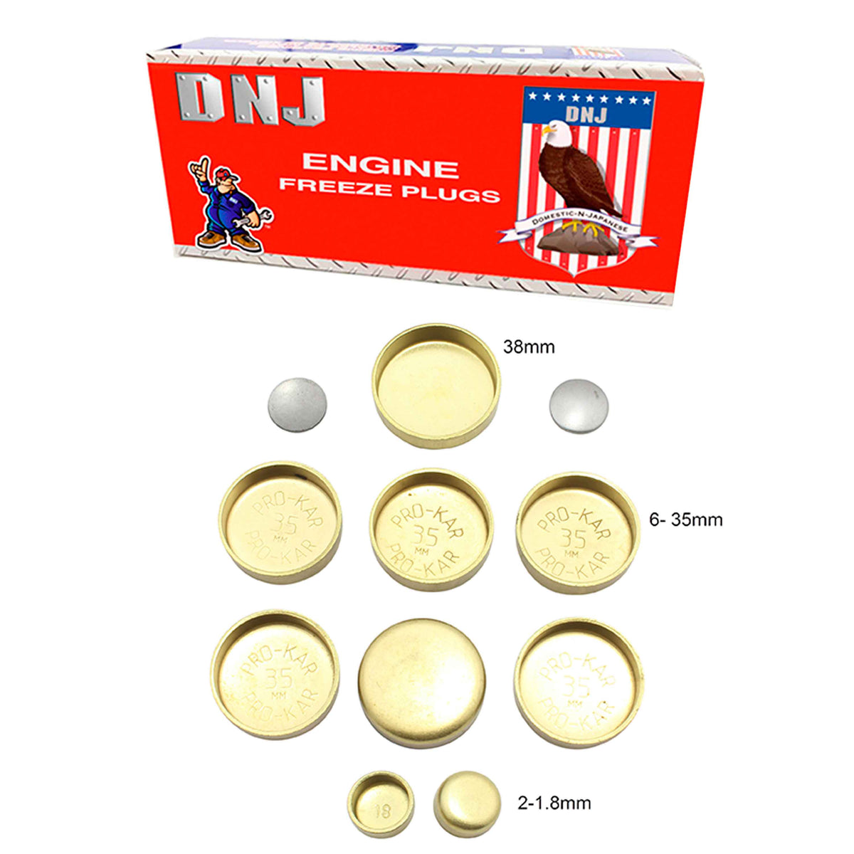 DNJ 1987 Isuzu Pickup 2.3L Expansion Plug