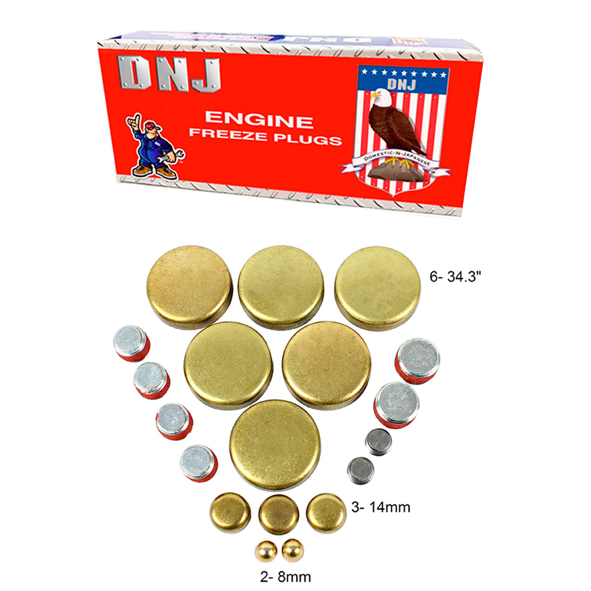 DNJ 1990 Isuzu Trooper 2.8L Expansion Plug